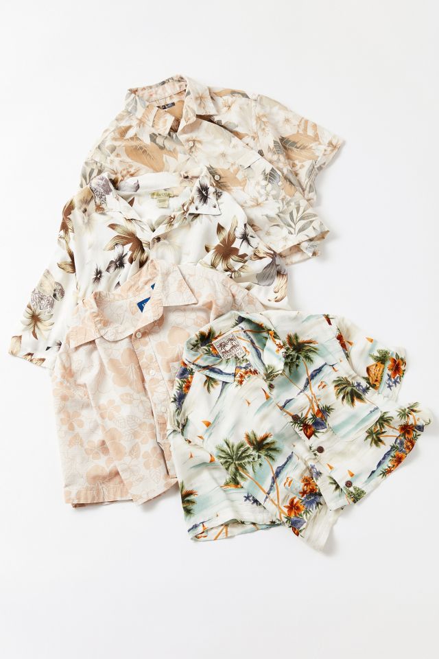 Chemise Surdimensionnée Vintage à Imprimé Tropical #4