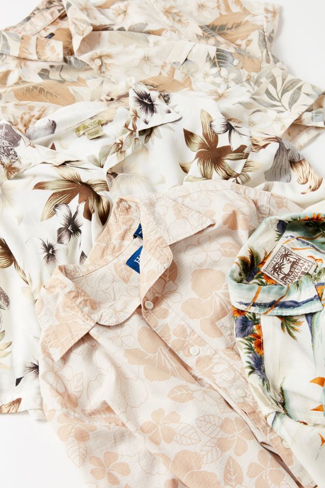 Chemise Surdimensionnée Vintage à Imprimé Tropical #5
