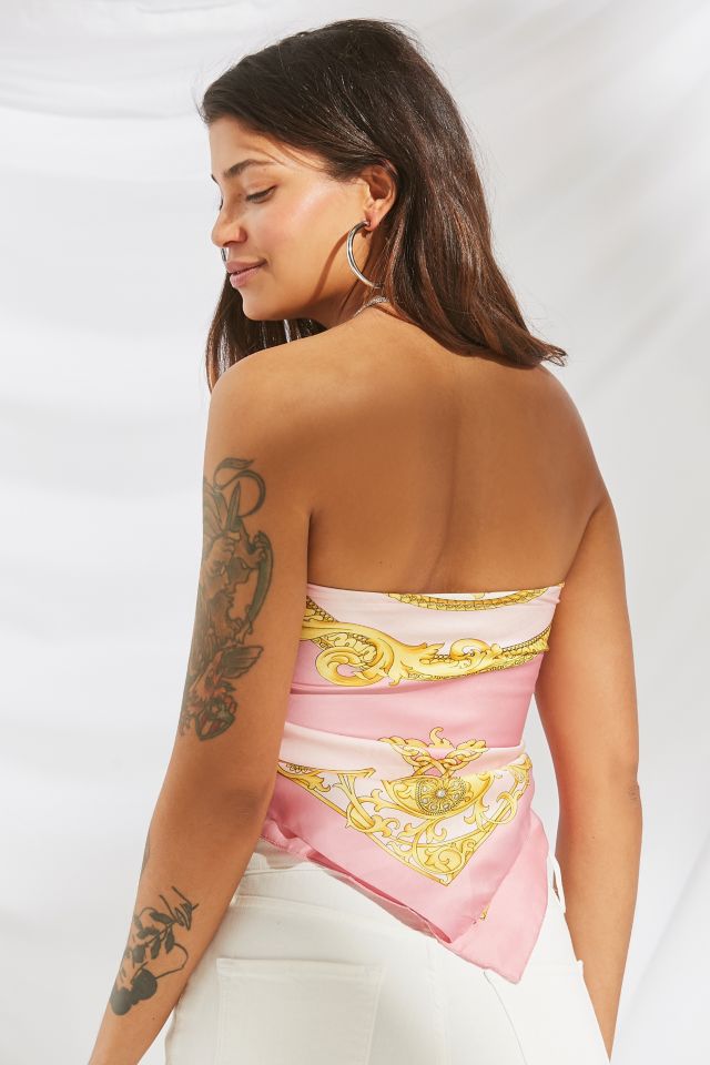 Urban Renewal Remade Tie Scarf Tube Top #1