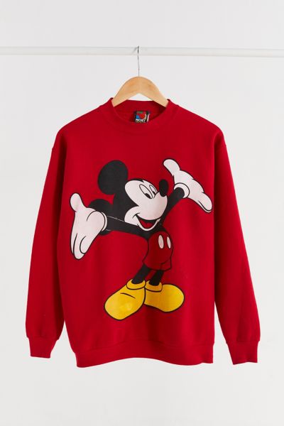 Mickey mouse red sweatshirt hotsell