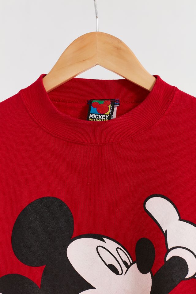 トップス Mickey Design Sweat VINTAGE DISNEY MICKEY MOUSE & CO 1990S WHITE SWEATSHIRT XL
