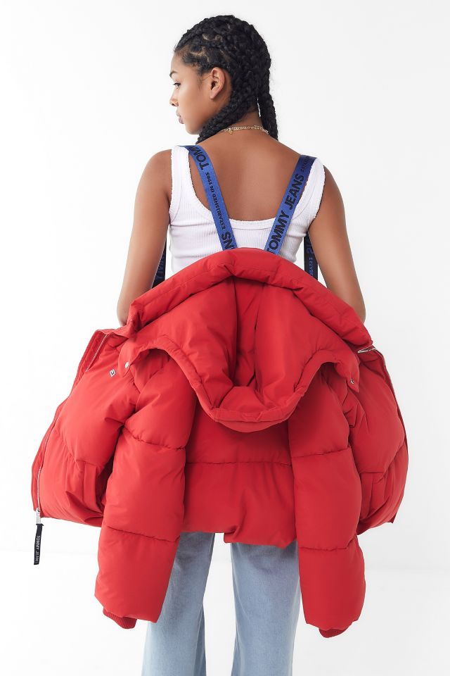 Tommy jeans oversized hooded cheap puffer jacket