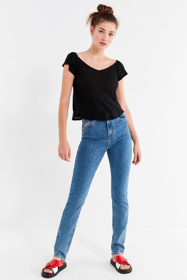 T-shirt Sonya UO à Manches Papillon et Épaules Dénudées #3