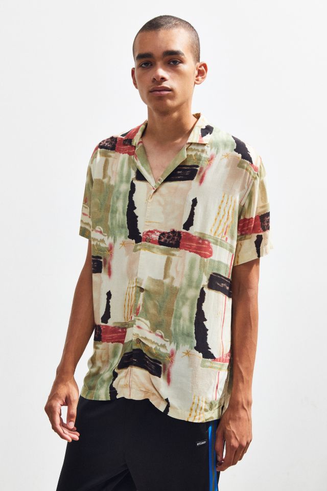 Insight Messy Resort Short Sleeve Button-Down Shirt | Urban Outfitters