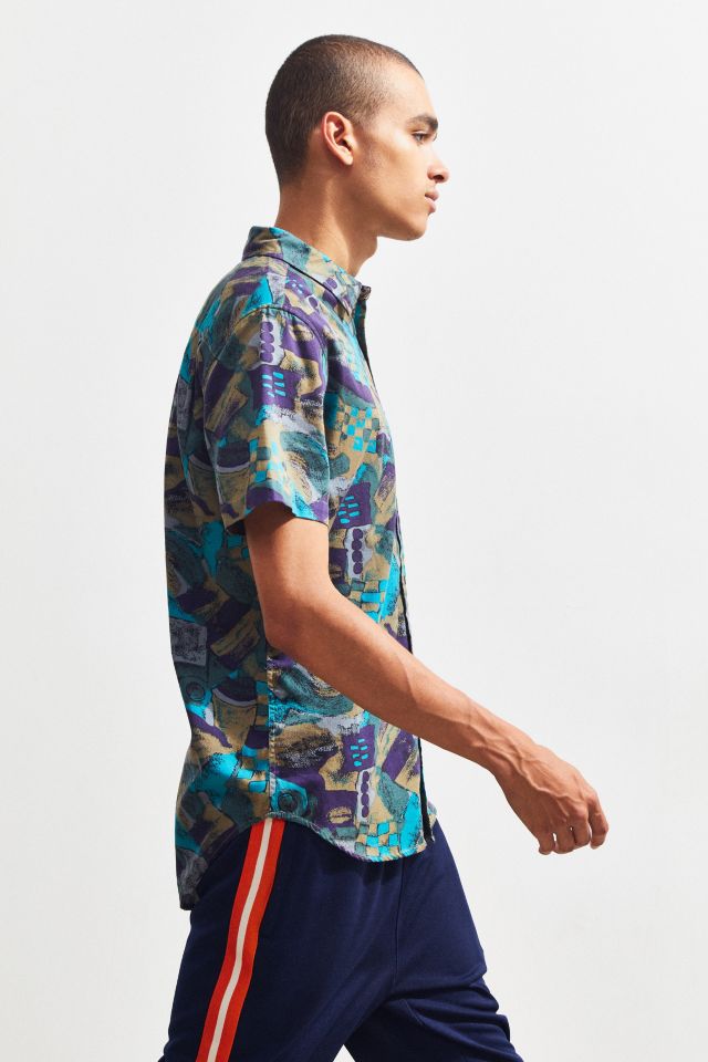 Insight Messy Purple Haze Sleeve Button-Down Shirt #2