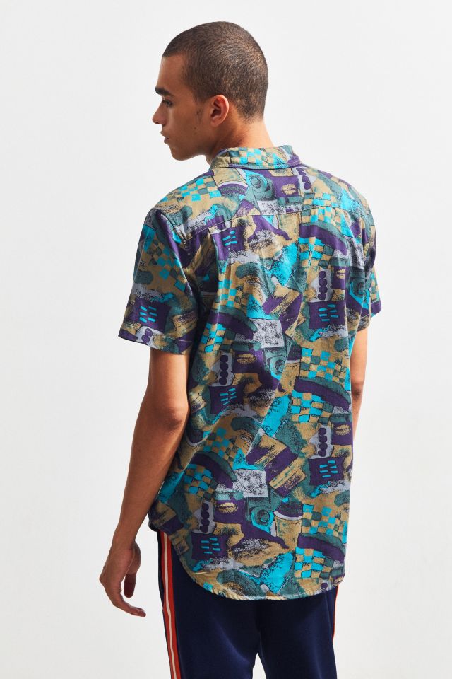 Insight Messy Purple Haze Sleeve Button-Down Shirt #3