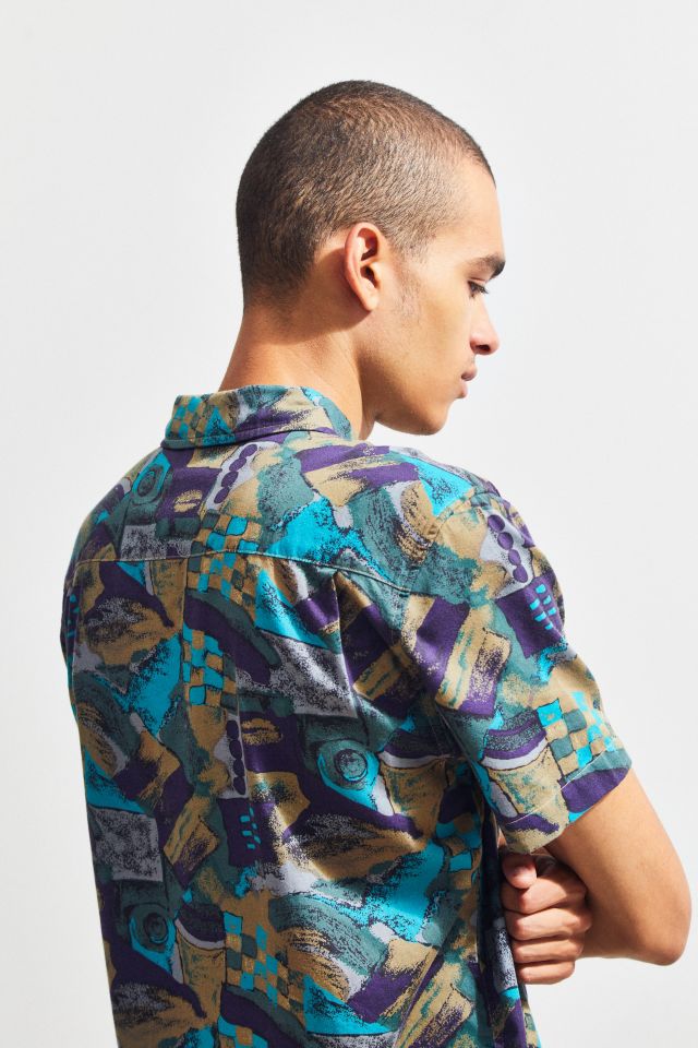 Insight Messy Purple Haze Sleeve Button-Down Shirt #4