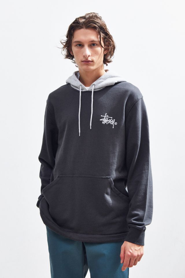 Stussy Two-Tone Hoodie Sweatshirt