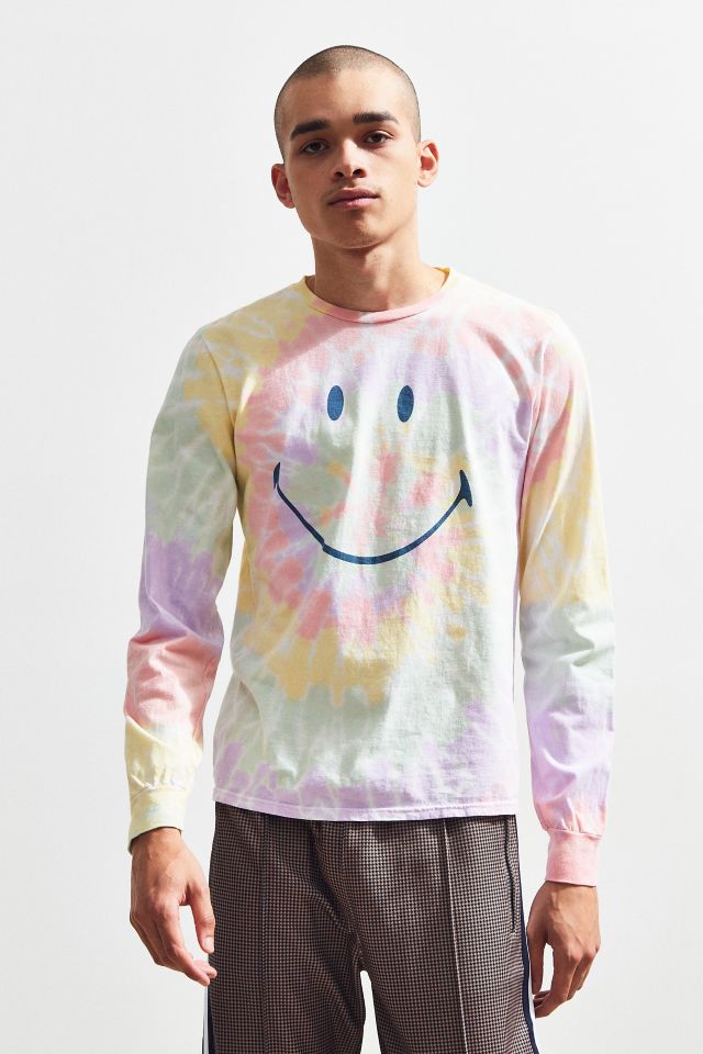 Tie-Dye Smile Long Sleeve Tee #2