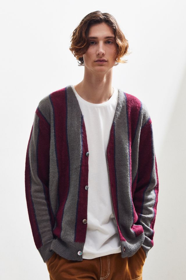 Cardigan à rayures verticales Stussy