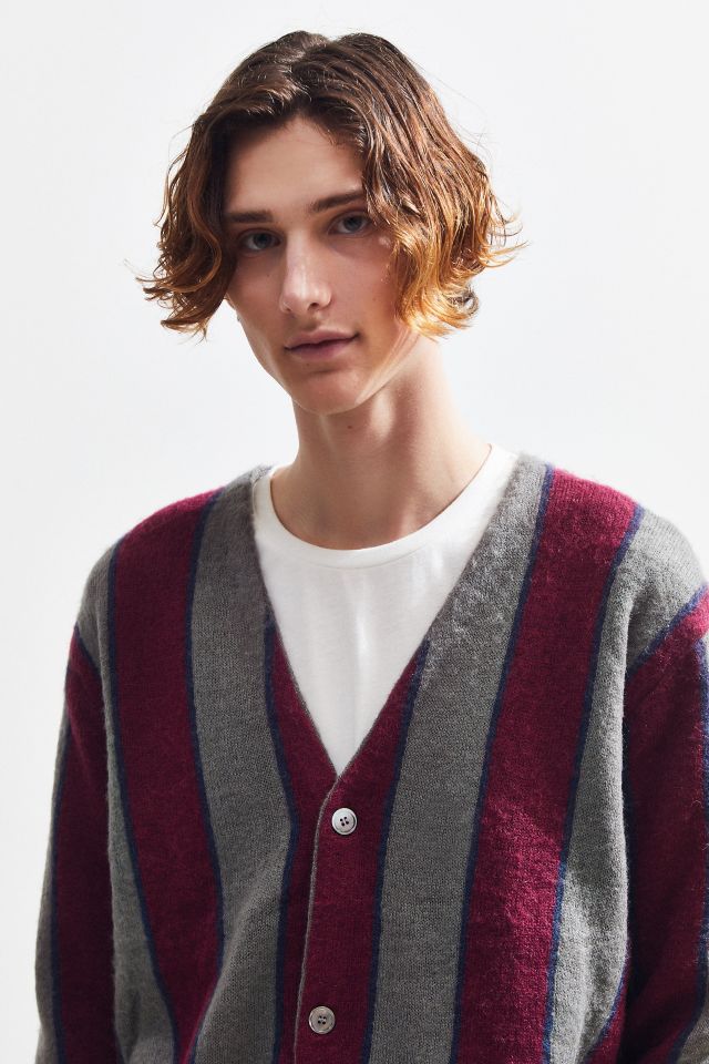 STUSSY ステューシー VERTICAL STRIPE CARDIGAN Stussy Vertical Stripe Cardigan | Urban Outfitters Canada