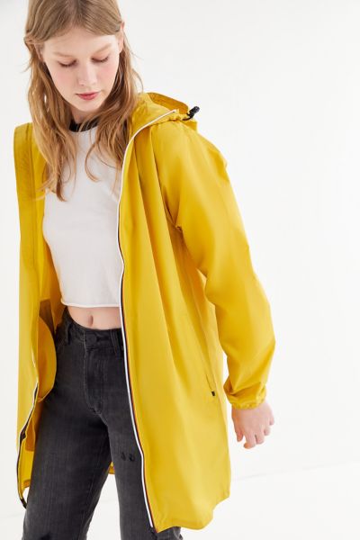 K-Way Le Vrai Eiffel Longline Zip-Front Jacket | Urban Outfitters