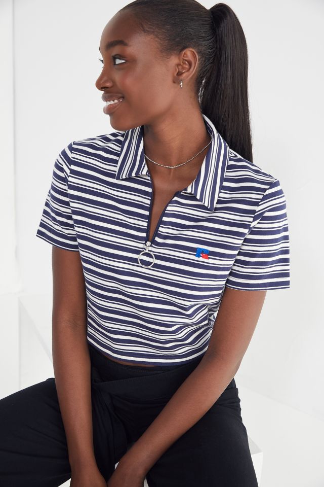 Russell Athletic Aella Striped Polo Shirt 