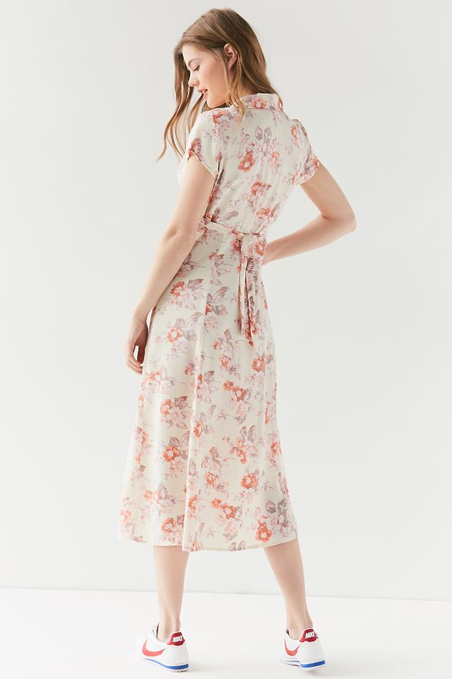 Urban Renewal Remnants Floral Button-Down Midi Dress #1
