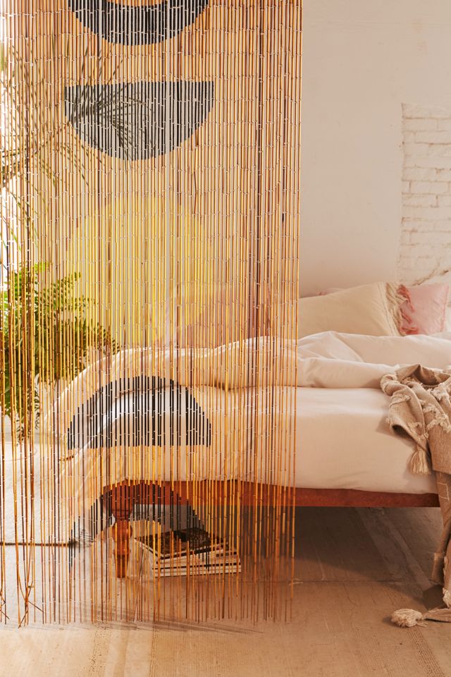 Moon Phase Bamboo Beaded Curtain #1