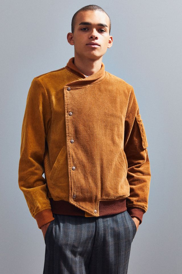 Fried Rice Quarter-Button Ribbed Jacket | Urban Outfitters