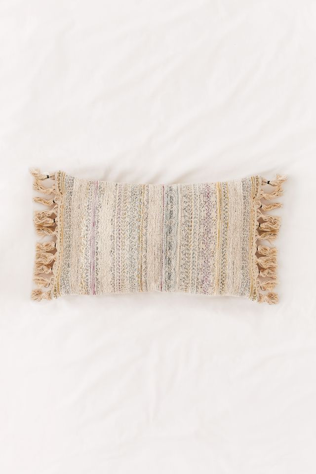 Rainbow Woven Lumbar Pillow