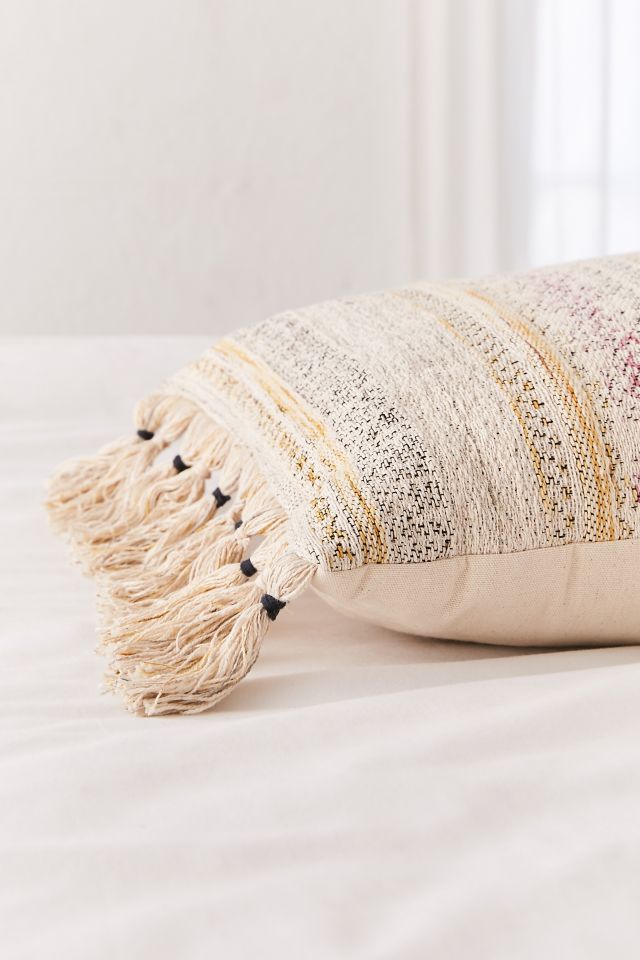 Rainbow Woven Lumbar Pillow #1