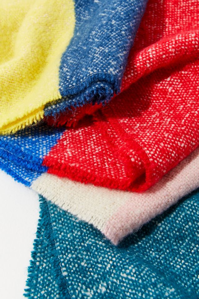 Wide Striped Blanket Scarf #2