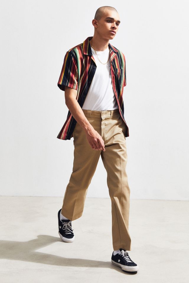 UO Colorful Stripe Short Sleeve Button-Down Shirt #5