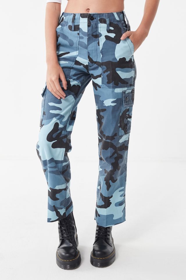 Urban outfitters sale blue camo trousers