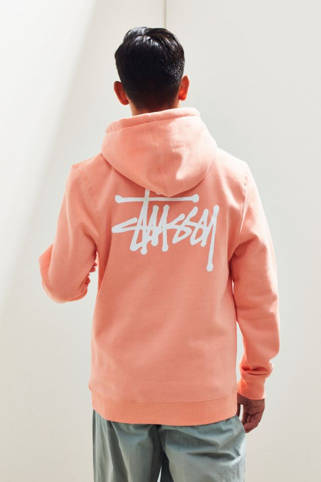 Stussy peach hoodie on sale