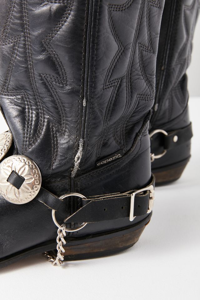Bottes de cowboy vintage Concho noires – pointure 9 #3