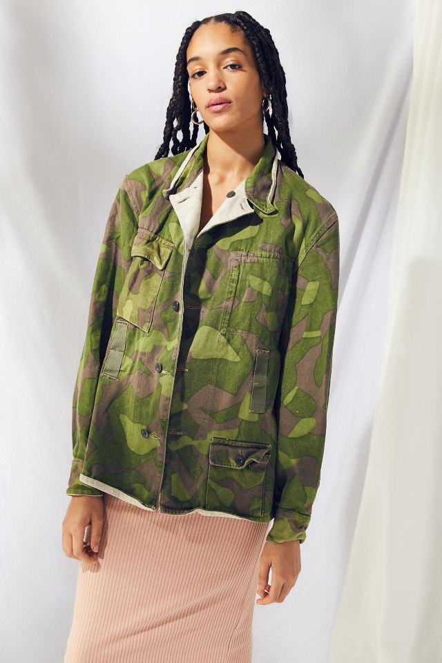 Ready For It Olive Green Camo Utility Jacket