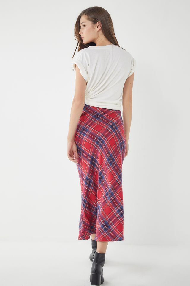 UO Court Plaid Midi Skirt #1