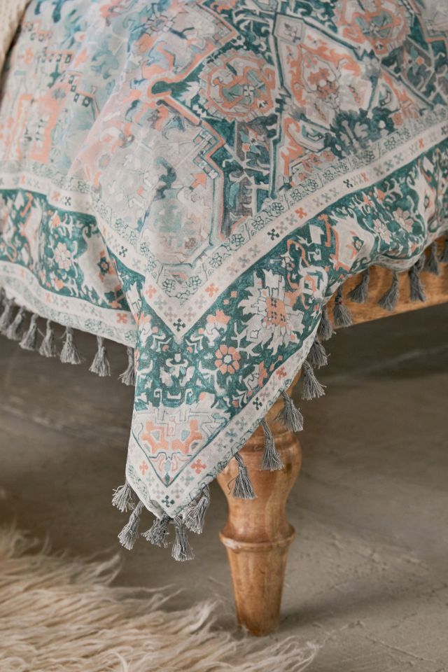 Housse de couette à glands et imprimé de style tapis Minka #2