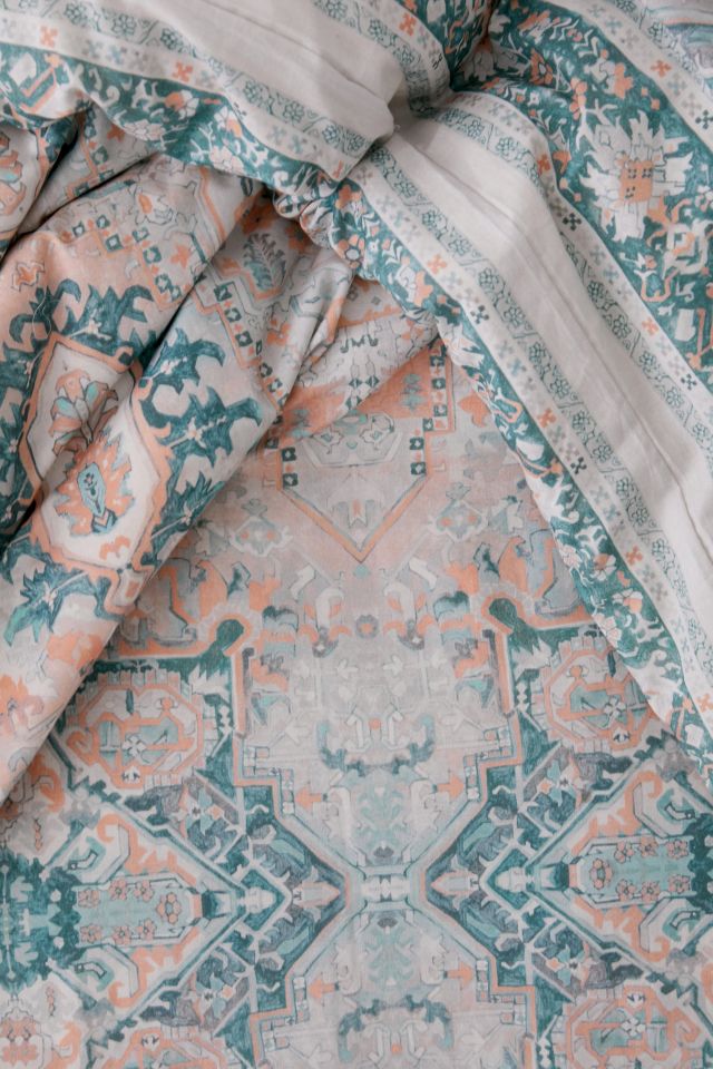 Housse de couette à glands et imprimé de style tapis Minka #3