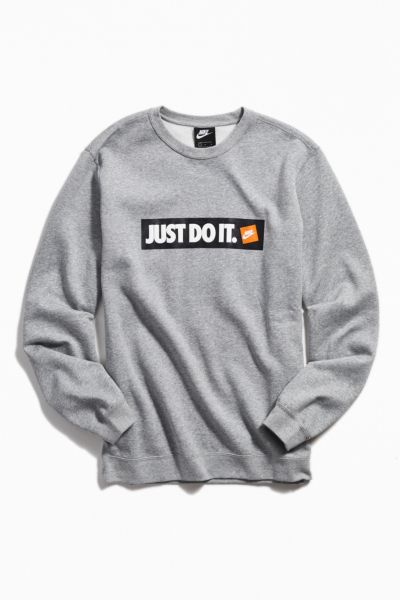 Just do it logo sweatshirt hotsell