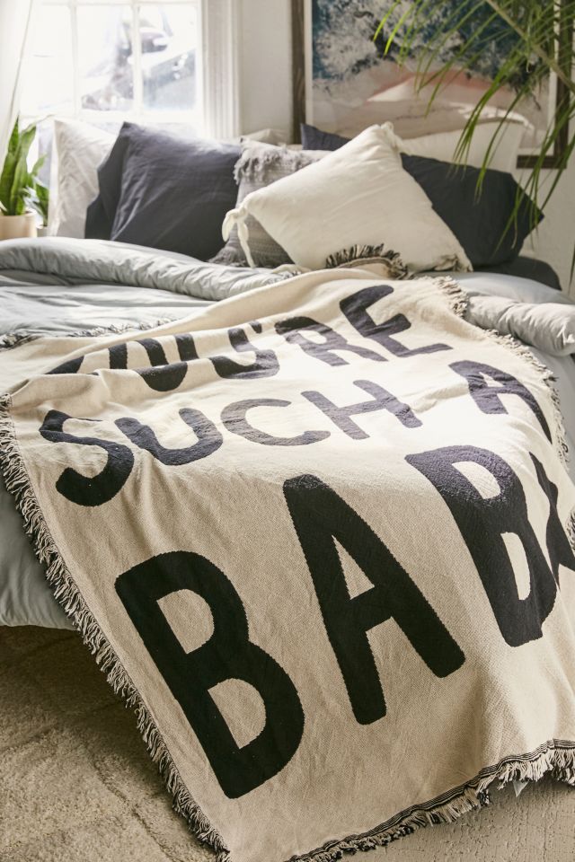 Calhoun & Co. You’re Such A Babe Woven Throw Blanket #3