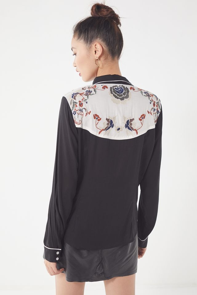 UO Wendie Western Button-Down Shirt #1