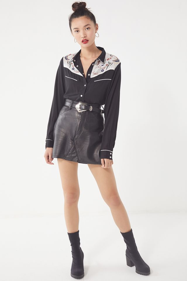UO Wendie Western Button-Down Shirt #2