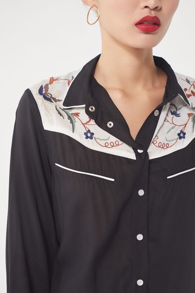 UO Wendie Western Button-Down Shirt #3