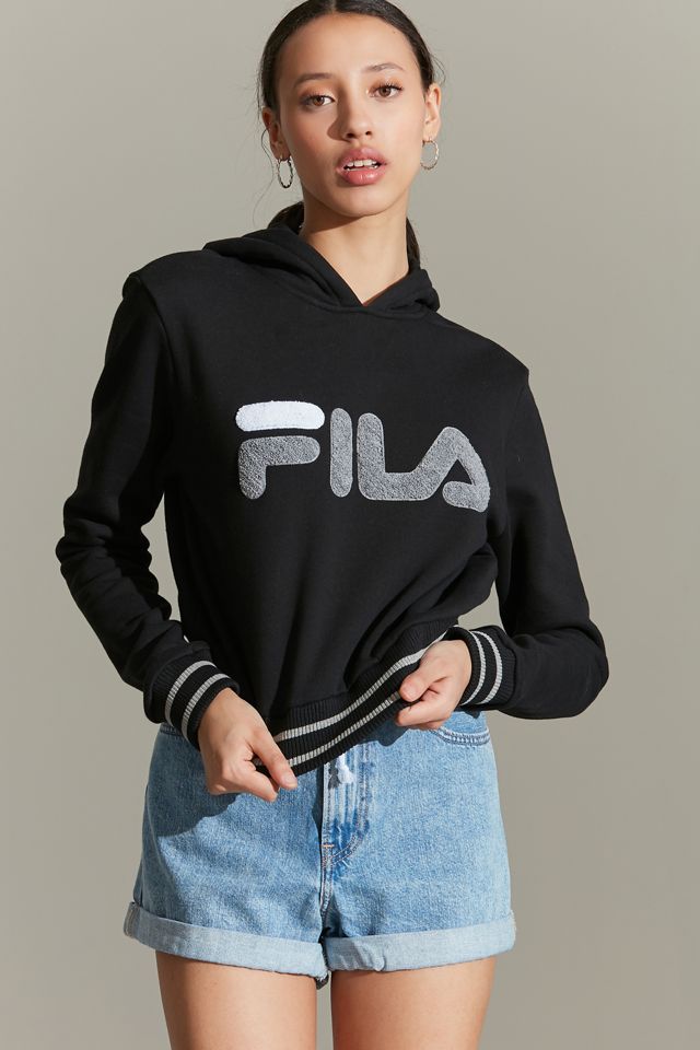 FILA Rosemary Cropped Hoodie Sweatshirt
