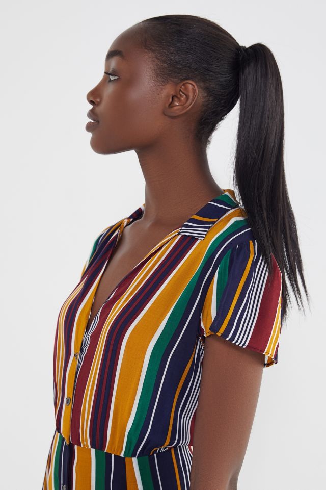 UO Meant To Be Button-Down Romper #3