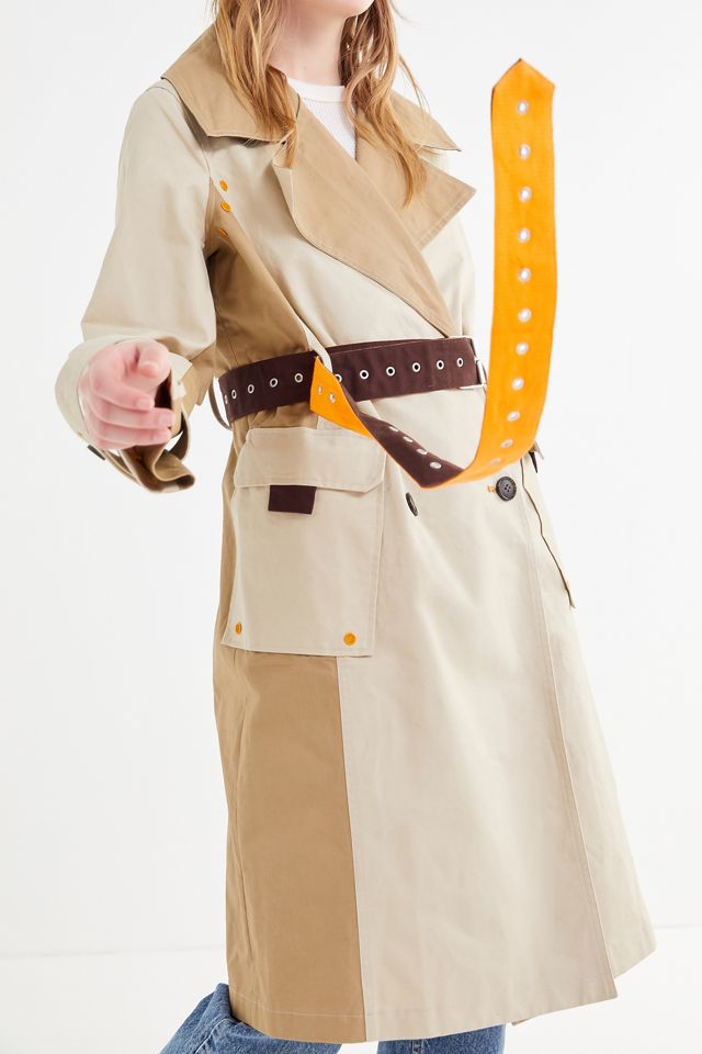 Avec Les Filles UO Exclusive Colorblock Trench Coat #3