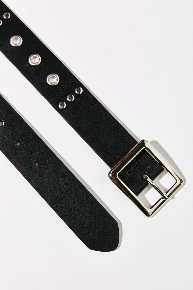 Leather Studded Grommet Belt (XS-XL)