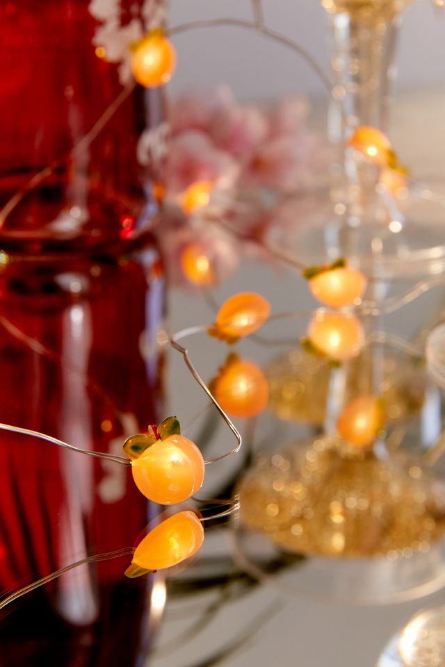 Peach Battery Powered String Lights #1
