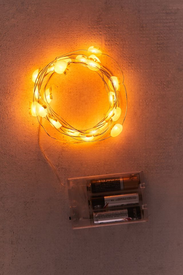 Peach Battery Powered String Lights #3
