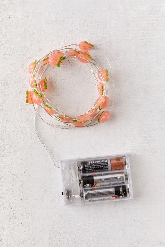 Peach Battery Powered String Lights #4