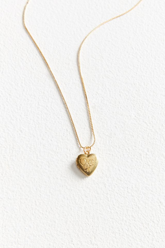 Vintage Heart Locket Necklace #3