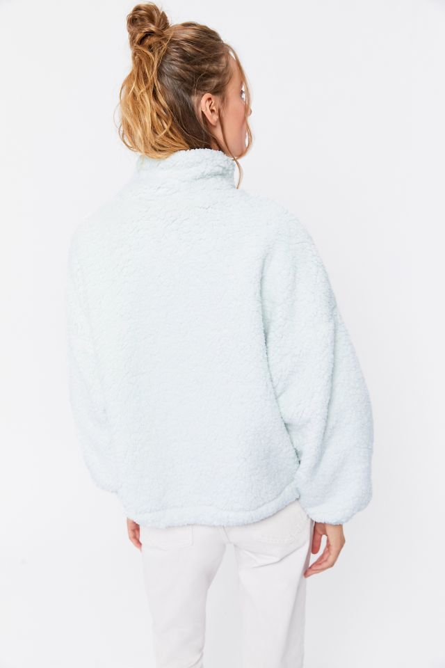 UO Willow Fuzzy Drawstring Teddy Jacket #4