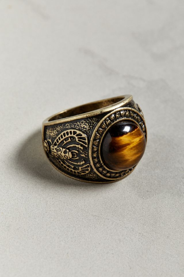 Icon Brand Engraved Signet Ring #1