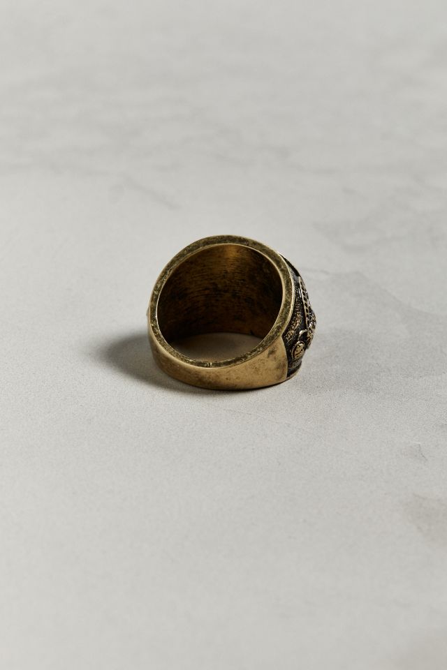 Icon Brand Engraved Signet Ring #2
