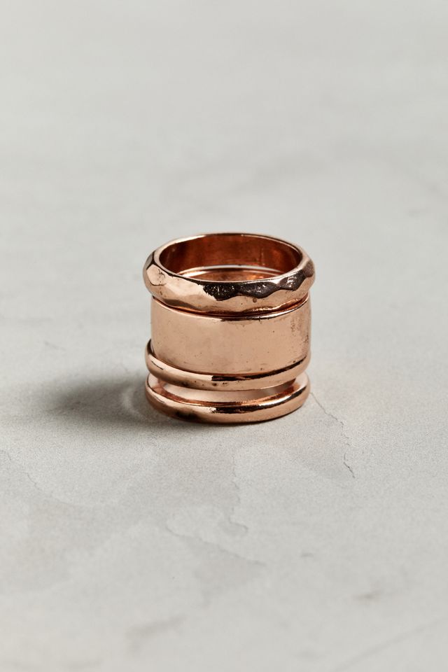 Icon Brand Double Layer Band Ring 3-Pack | Urban Outfitters