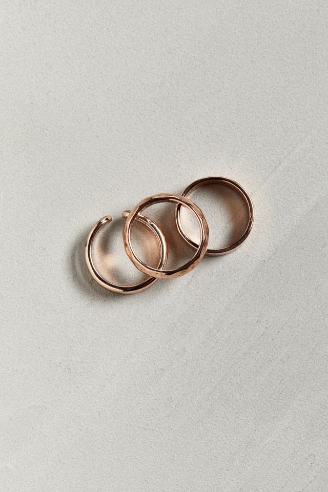 Icon Brand Double Layer Band Ring 3-Pack | Urban Outfitters