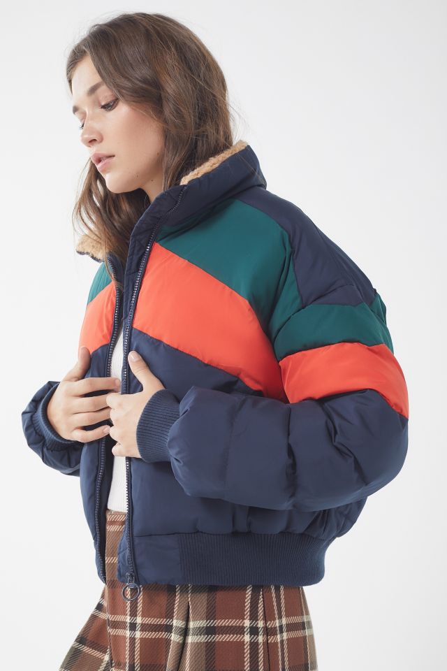 Urban outfitters cropped store puffer jacket